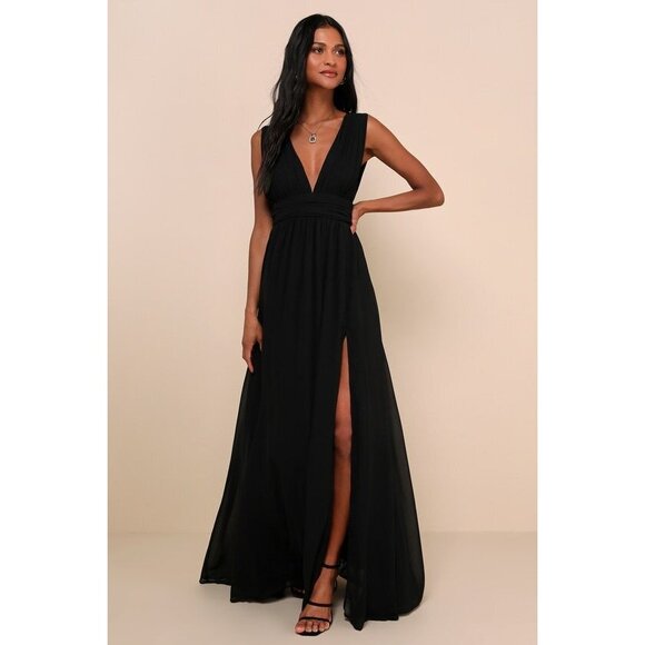 Lulus Dresses & Skirts - Lulus Heavenly Hues Black Maxi Dress - Size XL